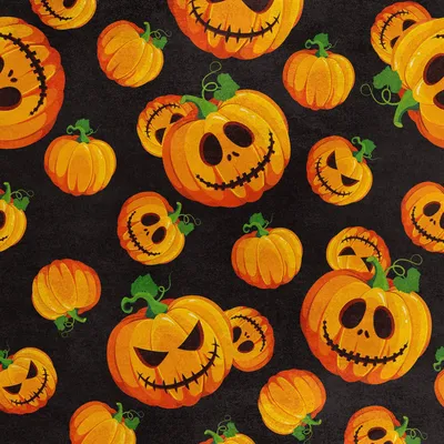 Imagen del producto de Tela de terciopelo con motivos de Halloween, diseño de calabaza, ideal para coser