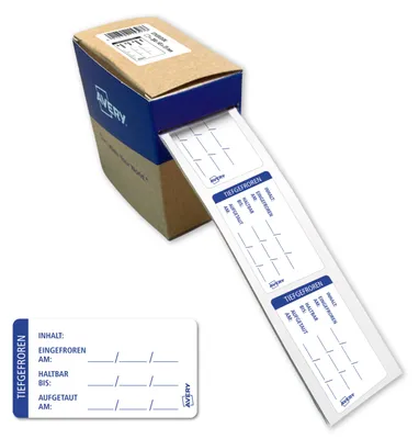 Produktbild von Avery ETICOLD.DE, Lebensmittel-Etiketten , 65 x 35 mm, 200 Etiketten / 1 Rolle, weiß