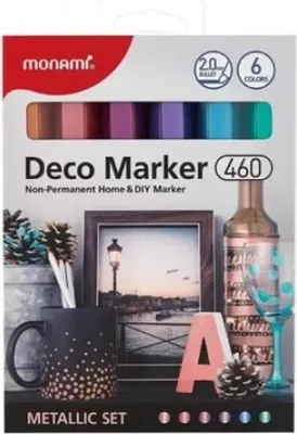 Immagine prodotto di Marker Deco 460, confezione da 6 colori metallizzati