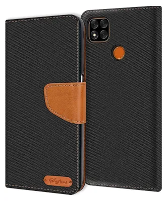 Produktbild von Handy Hülle Xiaomi Redmi 9C Tasche Wallet Flip Case Schutz Hülle Stoff Cover