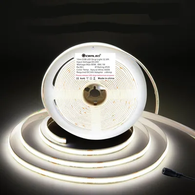 COB LED-Streifen 10m 24V 4000K Tageslichtweiß 4800 LEDs