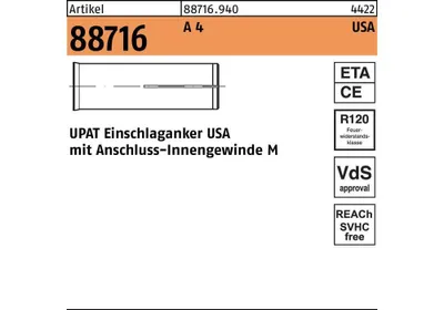 Produktbild von Einschlaganker R 88716 USA M 12 A 4