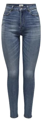 Productafbeelding van Alleen Damen Onliconic Hw Long ANK DNM Noos Skinny Jeans, medium blauw denim, maat 3