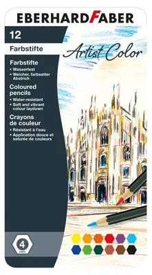 Immagine prodotto di EBERHARD FABER 516112 EBERHARD FABER Matita colorata esagonale Artist Color, confezione da 12 pezzi