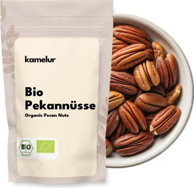 Produktbild von Kamelur 1kg BIO Pekannüsse natur, Pekannusskerne BIO ohne Zusätze