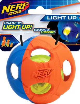 Produktbild von Nerf Dog LED Ball S grün/rot