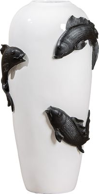 Casablanca by Gilde Vase Koi weiß, 52877
