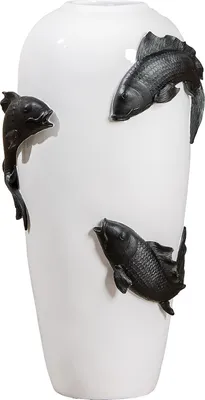 Produktbild von Casablanca by Gilde Vase Koi weiß, 52877