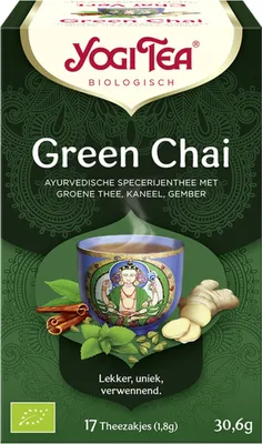 Produktbild von Yogi Tee Grüner Chai  pakje