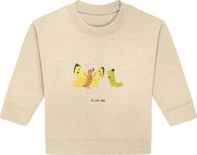 Produktbild von Mr. & Mrs. Panda Organic Baby Pullover Raupe Schmetterling 24. - 36. Monat - Natural Raw - Geschenk, Kokon, Entwicklung, Lustige Sprüche, Hut, Schönheit, Bullover