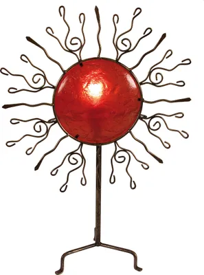 Produktbild von Näve Leuchten Deko-Tischleuchte "Orient" Deko-Tischleuchte "Orient" Tischleuchten - Deko-Tischleuchte "Orient", Tischlampe im Landhaus Stil, aus Metall und Kunststoff in rot, 50 cm hoch, Ø 37 cm, E14-Fassung