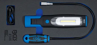 Produktbild von BGS 4146 Werkstattwageneinlage 1/3: Handlampe und Magnetheberlampe, 3-tlg.
