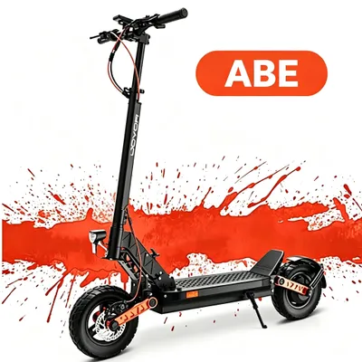 Produktbild von S5 Elektro‑Tretroller mit ABE‑Zulassung 20 km/h, 48V 13Ah, 500W,max. 120 kg Zuladung, 10‑Zoll‑verbreiterte aufblasbare Offroad‑Reifen, LED‑Beleuchtung