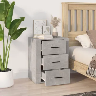 Obrázok produktu pre vidaXL Nočný stolík Concrete Grey 50x36x60 cm Drevo Materiál