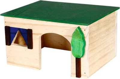 Produktbild von Karlie Wonderland Häuser Ecco - Nagetierhäuser - S - Holz - Natur/Grün - 18x14x10