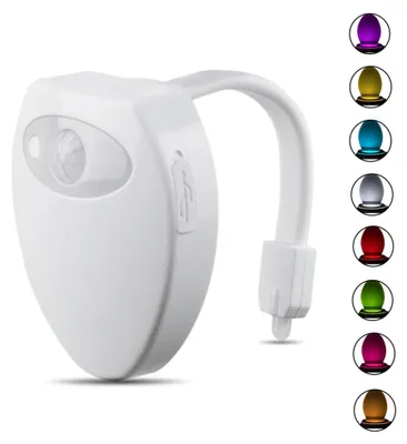 Produktbild von Wiederaufladbares WC-Nachtlicht mit Bewegungssensor – Witzige und einzigartige Geschenkidee zum Geburtstag für Männer, Frauen und Kinder – Cooles Gadget, bestes Weihnachtsgeschenk
