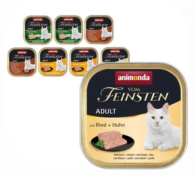 Zdjęcie produktu dla Animonda Vom Feinsten Adult 8x100g Mokra Karma dla Kota Mix 4 Smaków