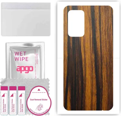 Produktbild von apgo Rückseite Schutzfolie, Skin, kompatibel mit Samsung Galaxy A52 4G, Hinten Displayschutzfolie aus Vinylfolie, kratzfest, einfache Montage - Tigerwood