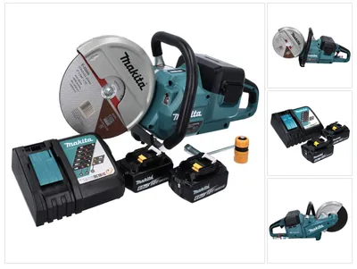 Produktbild von Makita DCE 090 RG2X1 Akku Trennschleifer 36 V ( 2x 18 V ) 230 mm Brushless + 2x Akku 6,0 Ah + Ladegerät