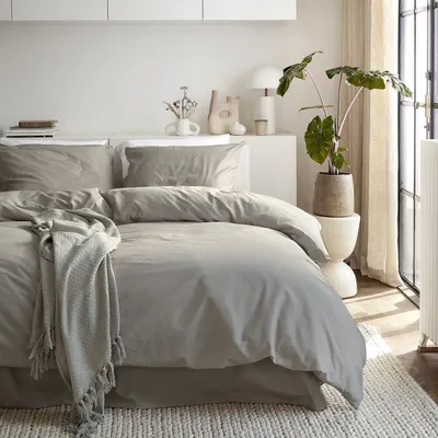 Produktbild von Cinderella Weekend - Bettbezug mit Reißverschluss - Baumwolle - 200x200 cm - Taupe
