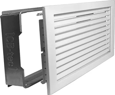 Produktbild von Kaltluftgitter KG 4523 W Lüftungsgitter Weiss 450 x 230mm Zuluft Abluftgitter