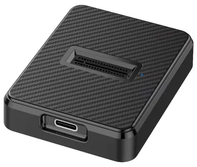 Produktbild von M.2 SSD-Gehäuse NVMe USB-C 10Gbps Kurzschlussschutz Schwarz