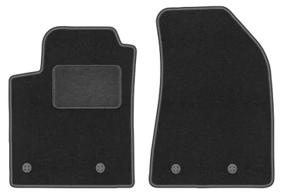 Image de Tapis avant en moquette pour Fiat Bravo II 2007-2012 (à hayon) – 2 pièces, gris graphite, sur mesure – Wielganizator LUX