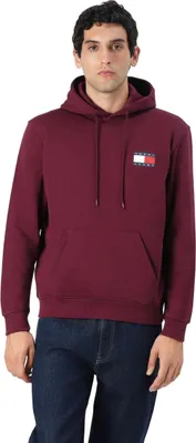 Produktbild von Moderner Herren-Hoodie aus recycelter Baumwolle in Rot