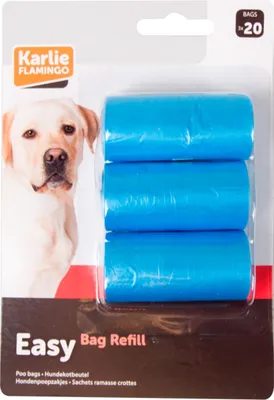 Immagine prodotto di Sacchetti per escrementi di cane 3x20pz blu KAR