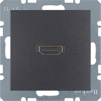 Produktbild von HAGER BERKER B.X Dose HDMI anthrazit 3315421606