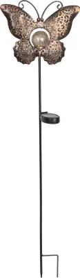 Produktbild von HI LED Solar Gartenstecker Schmetterling 102cm