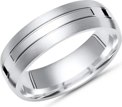 Produktbild von Unique Silberring 925 Sterling Silber teilpoliert 6mm breit R8504