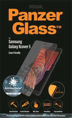 Obrázok produktu pre Panzerglass E2E Pro Regular AntiBacterial Tvrdené sklo pre Samsung Galaxy Xcover 5