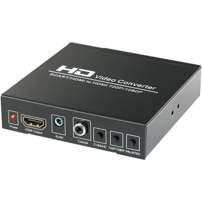 Produktbild von SpeaKa Professional AV Konverter SP-HD/SC-01 [SCART - HDMI, Klinke, Cinch-Digital] 1920 x 1080 Pixel