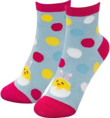 Produktbild von Sheepworld Kinder Socken mit niedlichem Zauber-Küken Motiv für Ostern