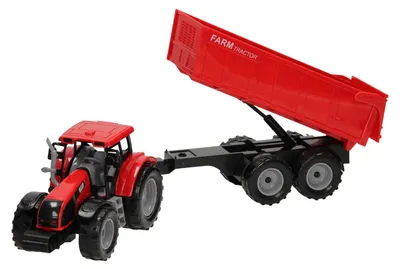 Zdjęcie produktu dla Ciągnik z przyczepą 1:32