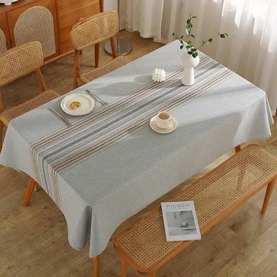 Produktbild von Famanu Tischdecke Rechteckig - Elegante Tischschutzdecke - 100 x 160 cm - Weiß