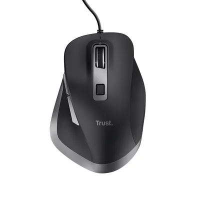 Obrázok produktu pre Trust Fyda, Pravoruké, Optický, USB Typ-A, 5000 DPI, Čierna