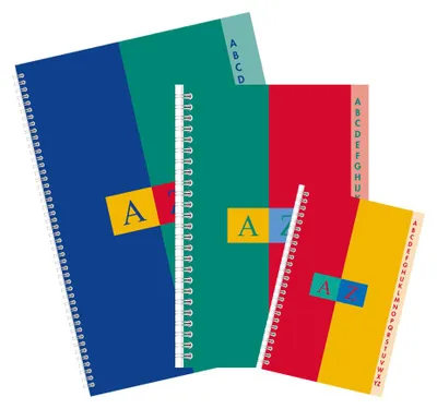Produktbild von CONQUERANT SEPT Registerbuch Doppelspirale 90 x 140 mm zufällige Farbe (1 Stück)
