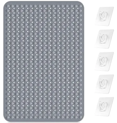 Zdjęcie produktu dla Omgoods - Mata antypoślizgowa do kabiny prysznicowej z przyssawkami i haczykami, 80 x 120 cm