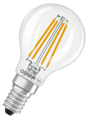 Obrázek produktu pro OSRAM LED Retrofit CLASSIC P DIM ve tvaru P, LED žárovka, sklo, čiré, 3,4 W, 470 lm, 2700 K, stmívatelné, CRI 80