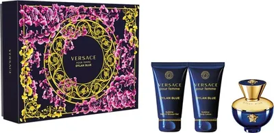 Produktbild von Versace Pour Femme Dylan Blue Eau de Parfum, 50 ml + Duschgel, 50 ml + Körperlotion, 50 ml