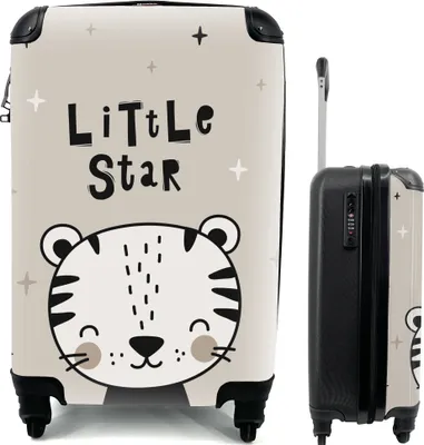 Produktbild von MuchoWow® MuchoWow® Koffer Handgepäck Trolley Rollkoffer Kleine Reisekoffer mit 4 Rollen - Kleiner Stern - Kinder - Zitate - Baby - Cabin Size < 55x40x23 cm & 55x40x20 cm - Fotokoffer - Kabinenkoffer