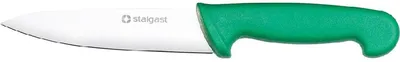 Produktbild von Stalgast Küchenmesser, HACCP, Griff grün, Edelstahlklinge 22 cm