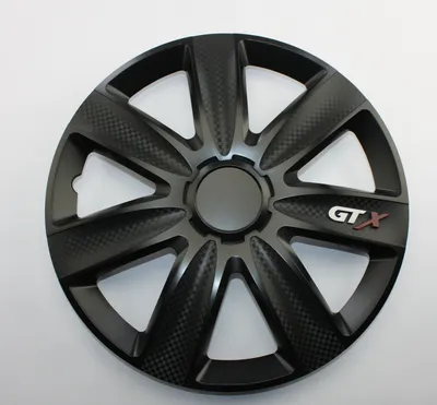 Produktbild von SET Radkappen Radzierblenden 4er Satz 13 GTX Carbon black