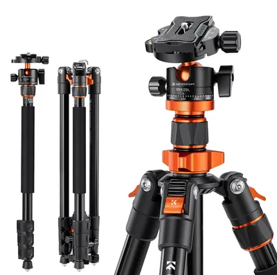 Productafbeelding van K&F Concept statief, 200 cm, aluminium camerastatief, model K234A7(S210), met ingebouwd statief