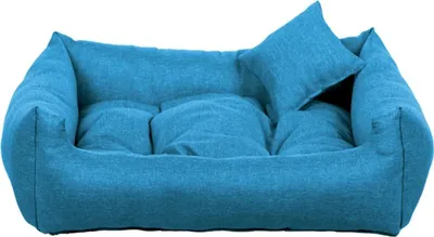 Immagine prodotto di Letto rettangolare per cani SAWANA, blu - 130 cm x 110 cm