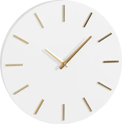 Obrázok produktu pre Nástenné hodiny Mica Decorations Brixen - Ø36 cm - Biele