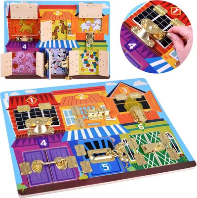 Produktbild von Sensorische Manipulationstafel ZA4133 Schlösser