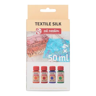 Zdjęcie produktu dla Farby do jedwabiu Talens Art Creation Basic / zestaw 4 x 50 ml